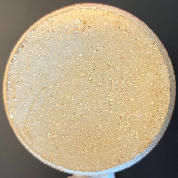 Handcrafted Hand Thrown Studio Clay Pottery Rounded & Ribbed Water Pitcher - Picture 16 of 16